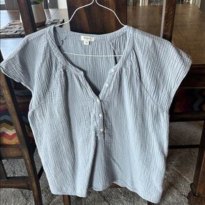 Dylan Light Gray gauze cotton Women's popover